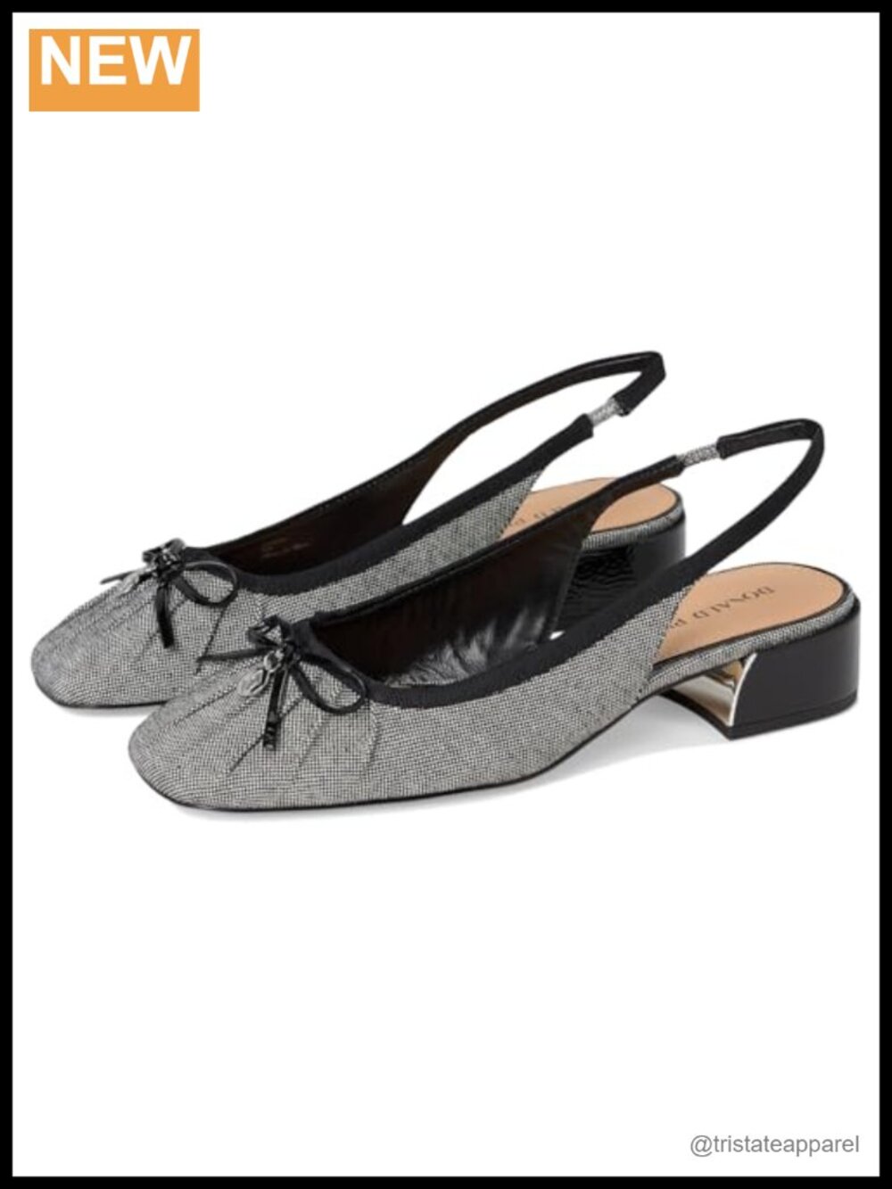 Rouched Leather Slide Sandals with Block Heel and Memory Foam Insole